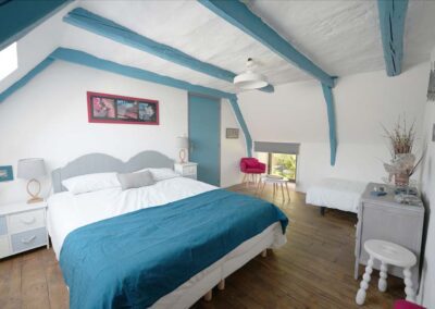 Chambre double gîte ange de la ria