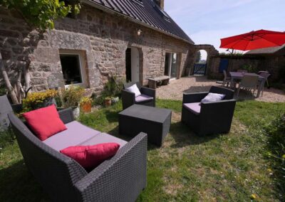 Jardin privatif gîte naturia