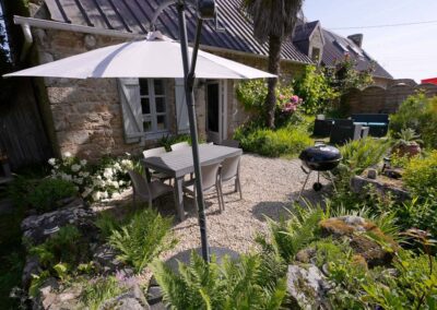 Terrasse gîte Morbihan